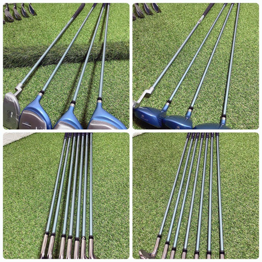 極美品 PARADISO 可愛い水色 レディースゴルフクラブ豪華11本セット