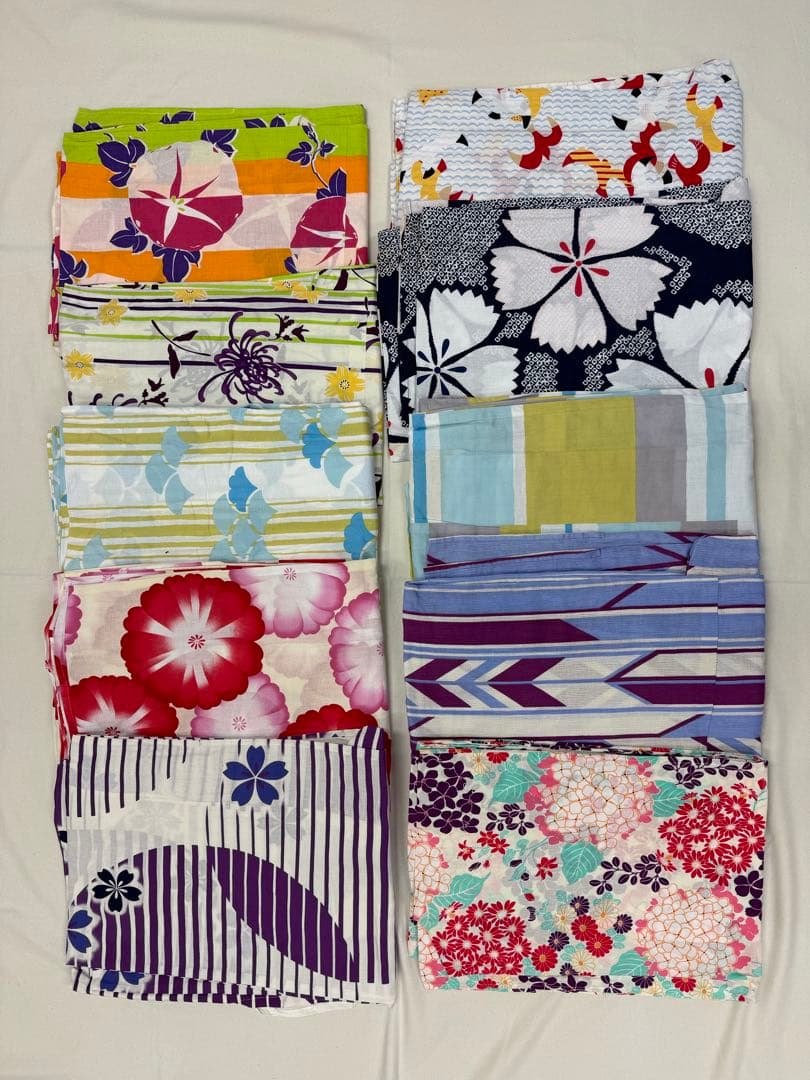 藍猫様　浴衣　綿　まとめ売り　18着