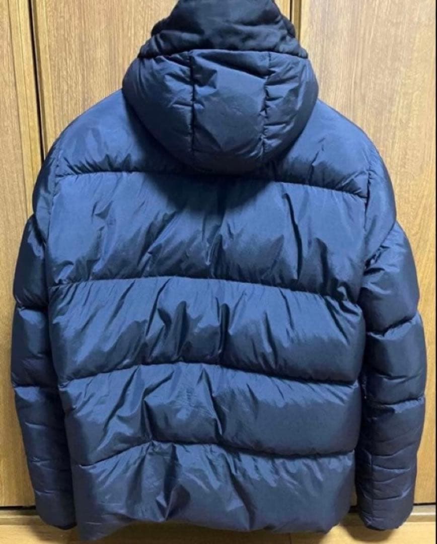 ストーンアイランド★ダウンジャケット ガーメントダイ フード ネイビー Sサイズ