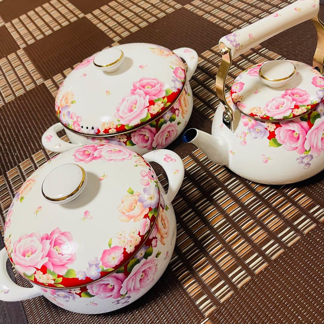 エジリー　EJIRY ホーロー鍋　ケトル　セット　まとめ売り