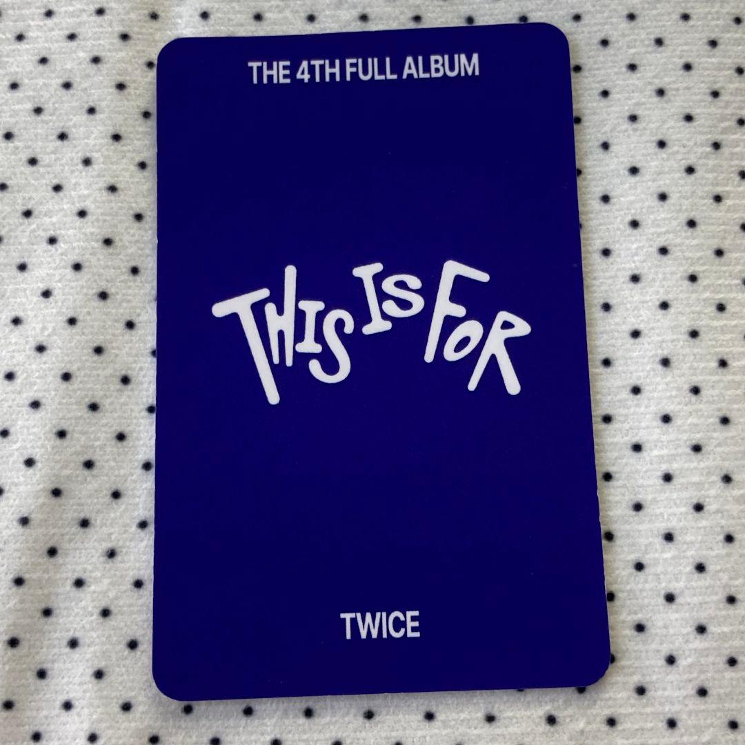 TWICE 7/13 THIS IS FOR ジヒョ 事前収録 サノク トレカ