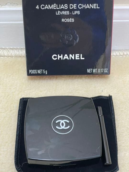 CHANEL  めちゃレアかわいい✴︎カメリア✴︎ピンク♡4色リップ♡