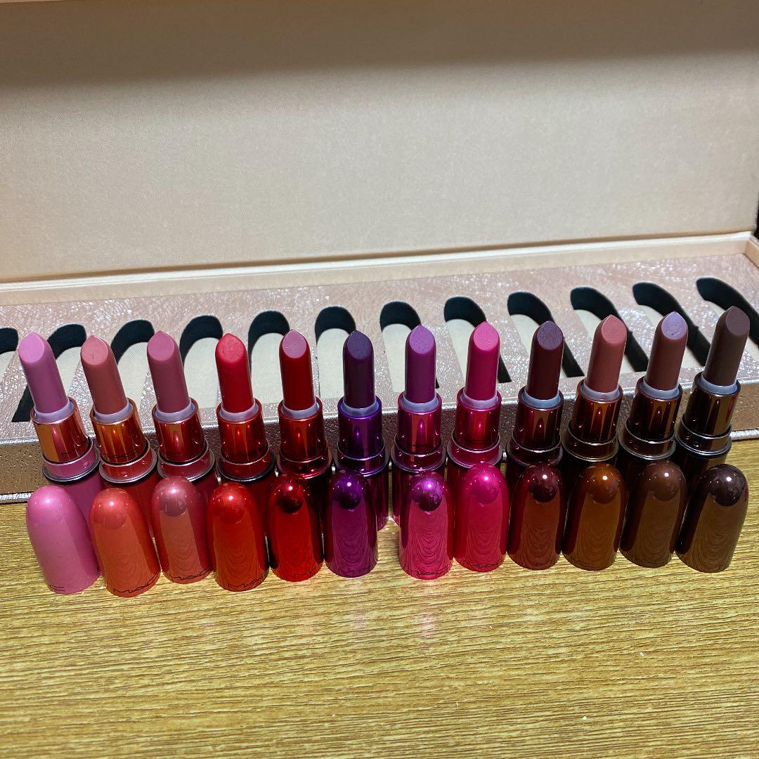 クリスマスコフレ　mac リップセット