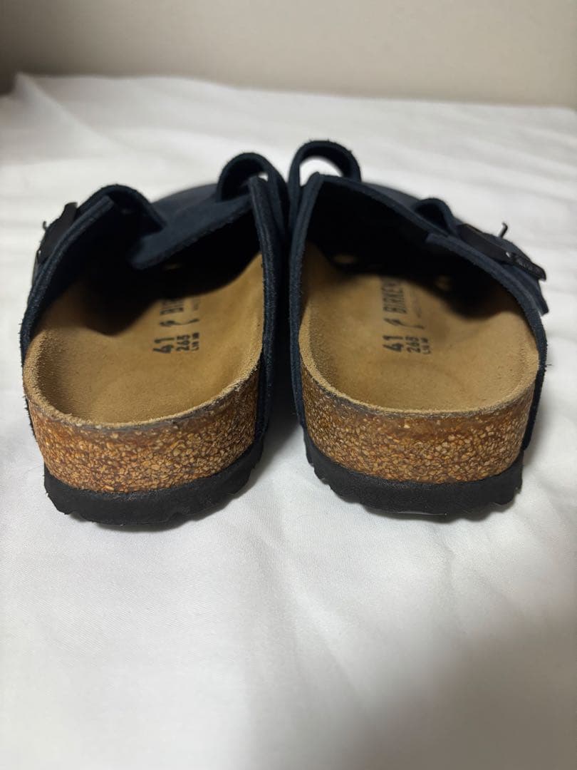 ビルケンシュトック ボストン スウェードレザー［ネイビー］41 26.5センチ