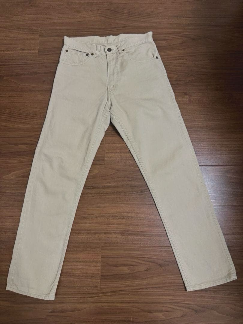 60s〜LEVI'S 911B ピケ BigE パンツ ボタン裏V