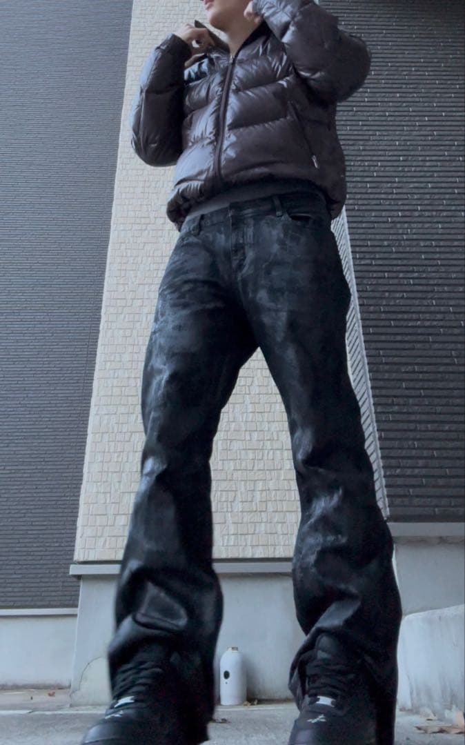 ワックス加工 フレアデニム y2k swag opium nubian LEAN