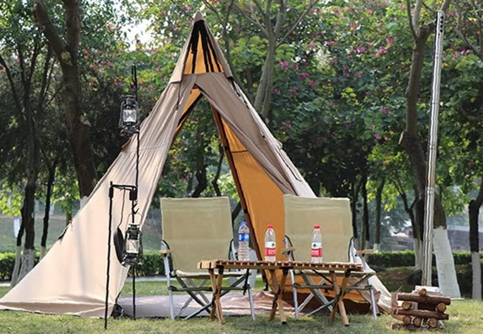 4シーズンポリコットンテント6角チムニー340x240cm