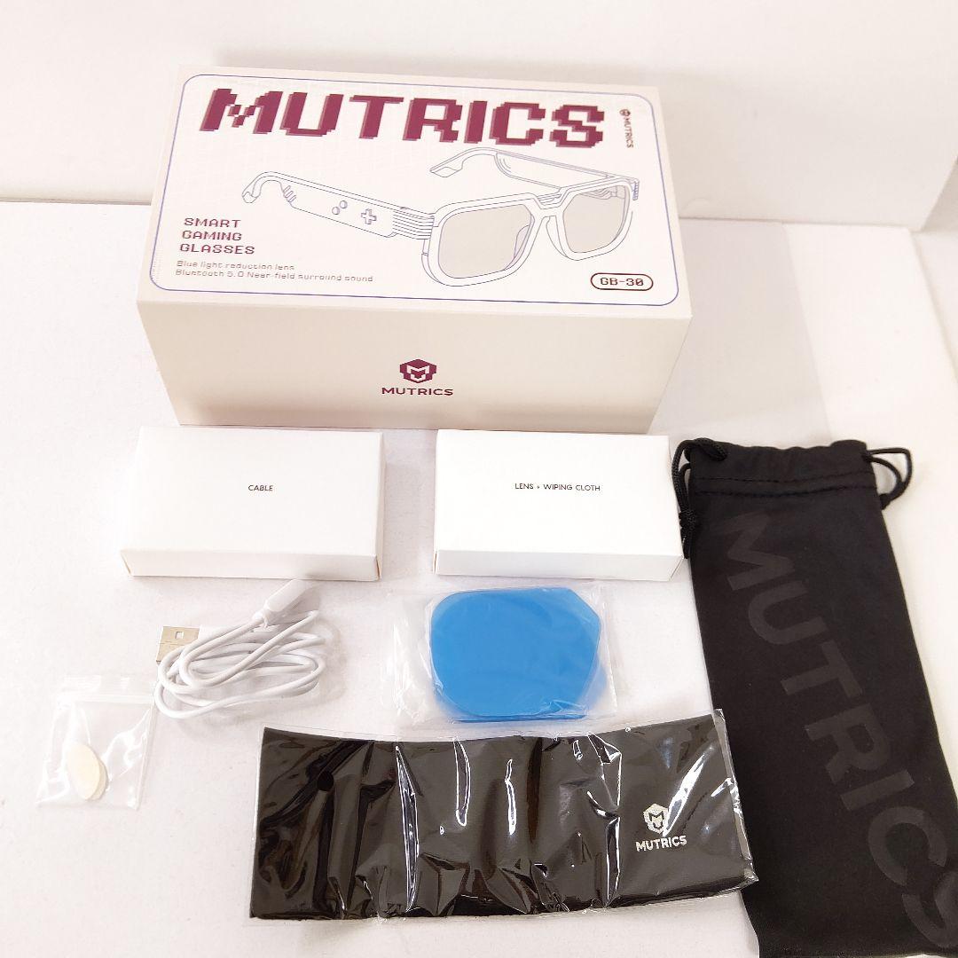 未使用　ミュートリクス GB-30 スマートゲーミンググラス　多機能　グレー　2