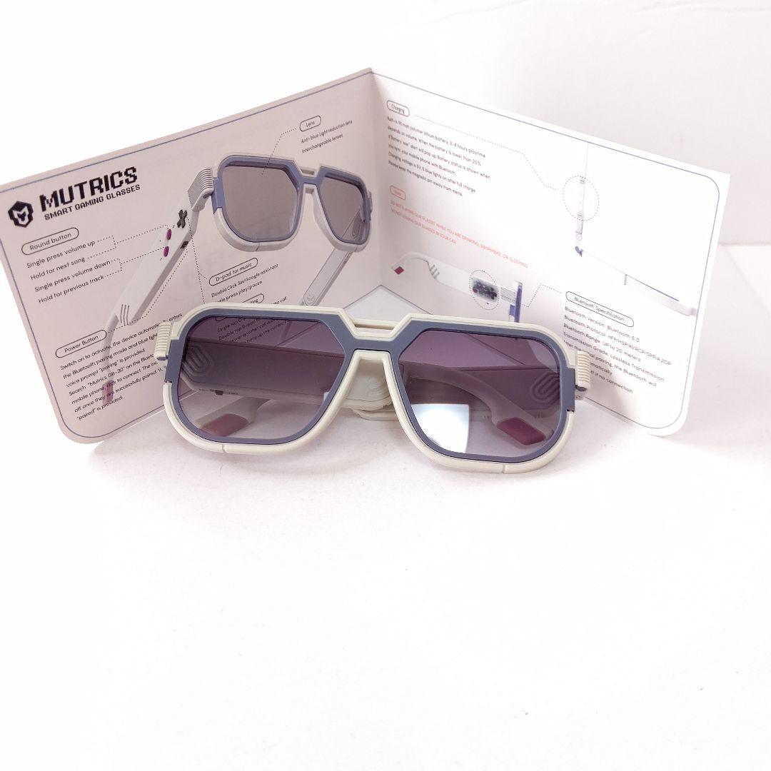 未使用　ミュートリクス GB-30 スマートゲーミンググラス　多機能　グレー　2