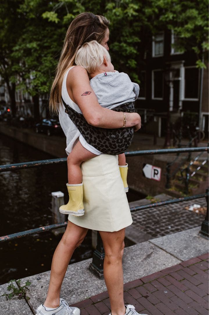 【未使用に近い】WILDRIDE アクティブキャリー グレー レオパード