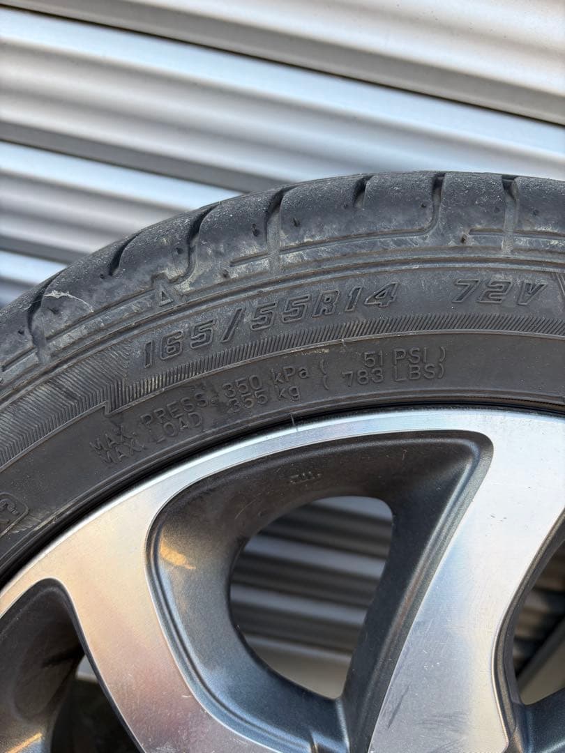 パレットsw純正　スズキ 14インチ ホイールセット タイヤ付き　グッドイヤー