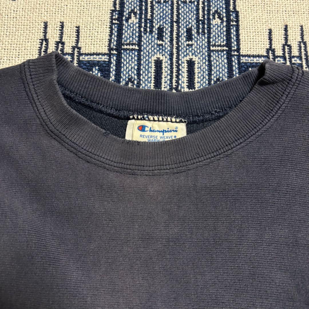 ボロ　80s champion リバースウィーブ　サンフェード　ナス紺　USA製