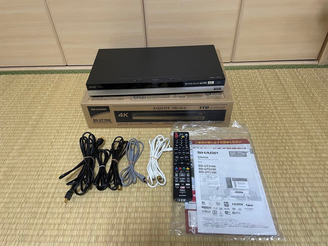 SHARP BD-UT1100 4K ブルーレイレコーダー