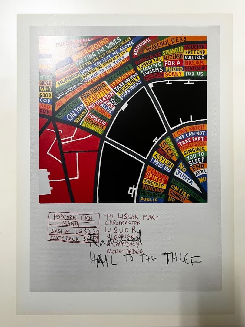 【超貴重！】レディオヘッド　Hail to the Thiefリトグラフセット