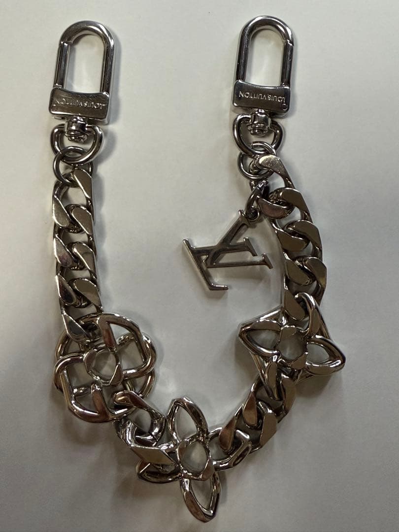 ルイヴィトン バッグチャーム モノグラム ジャイアント チェーン キーリング