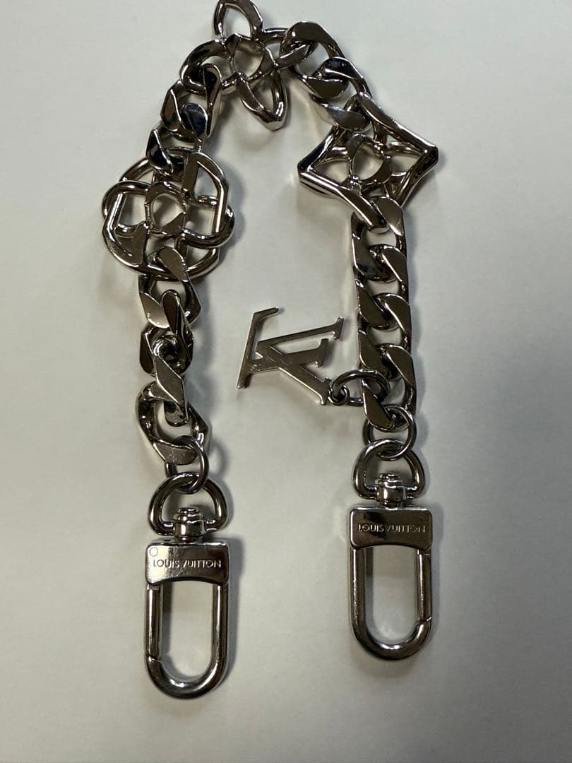 ルイヴィトン バッグチャーム モノグラム ジャイアント チェーン キーリング