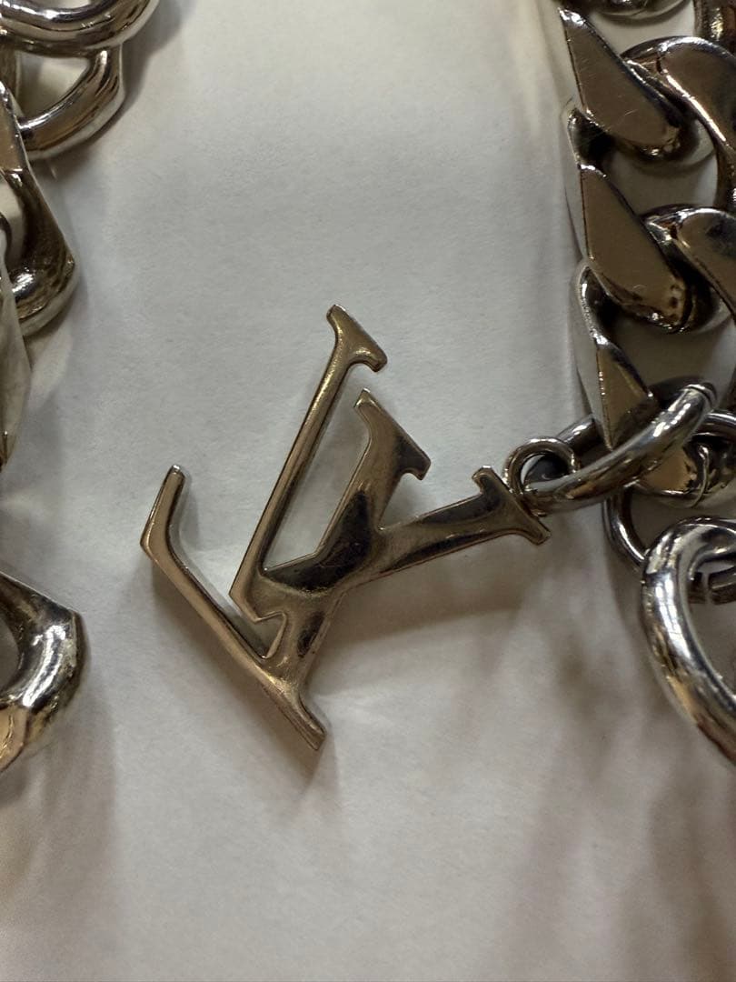 ルイヴィトン バッグチャーム モノグラム ジャイアント チェーン キーリング