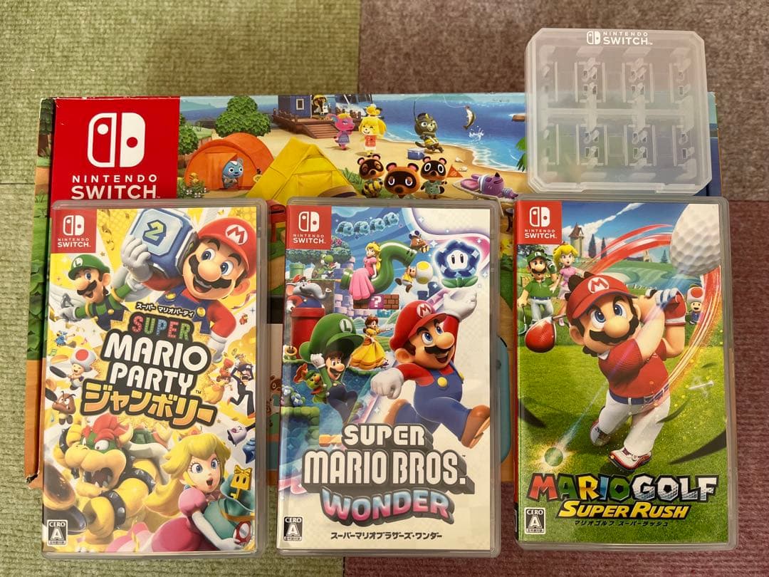 Nintendo Switch どうぶつの森デザイン + ゲーム3本セット