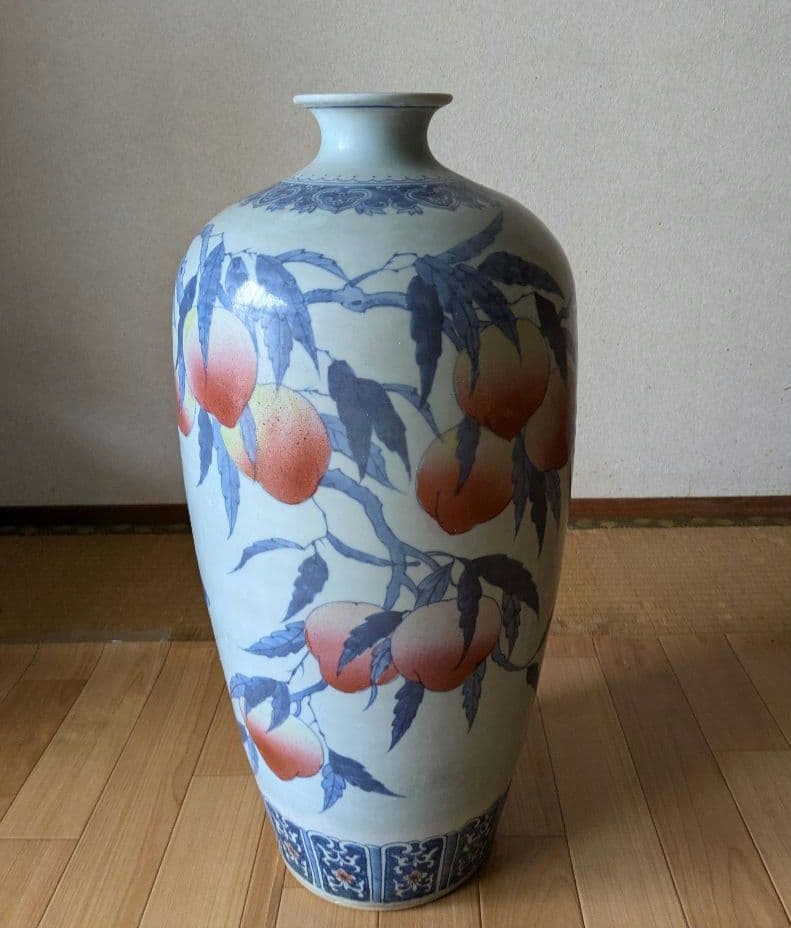アンティーク 中国美術 骨董 青花磁 大型壺 大型花瓶