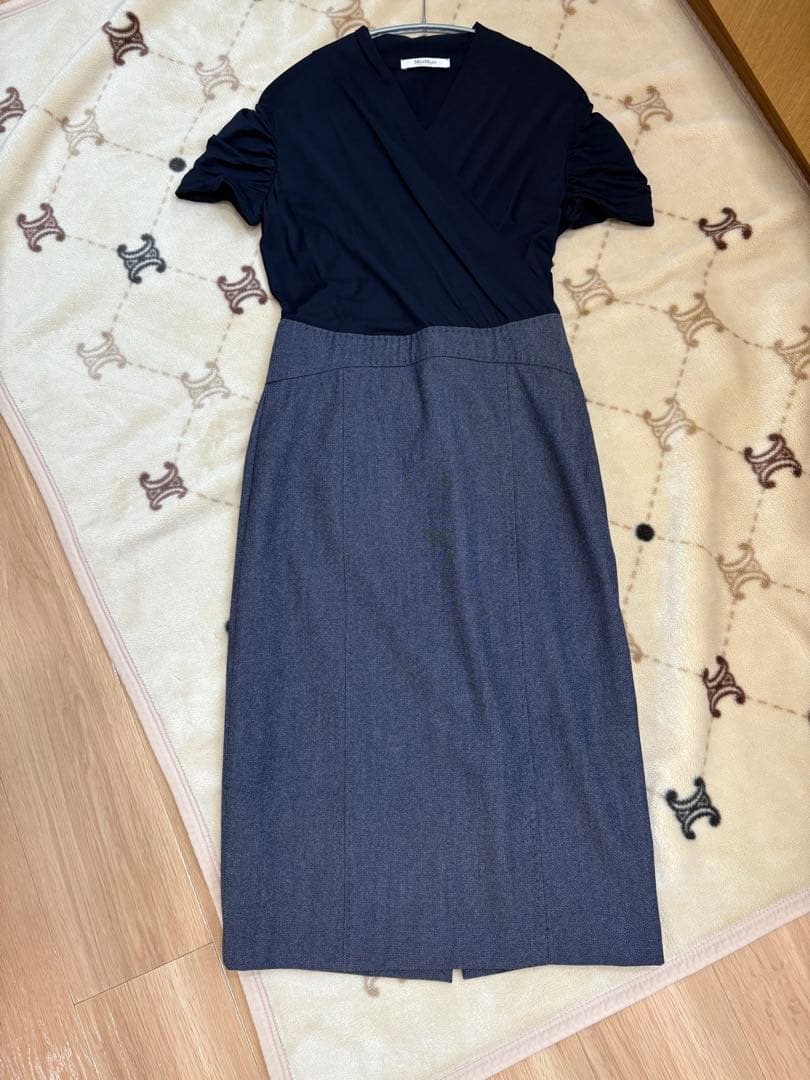 MaxMara ネイビー ワンピース