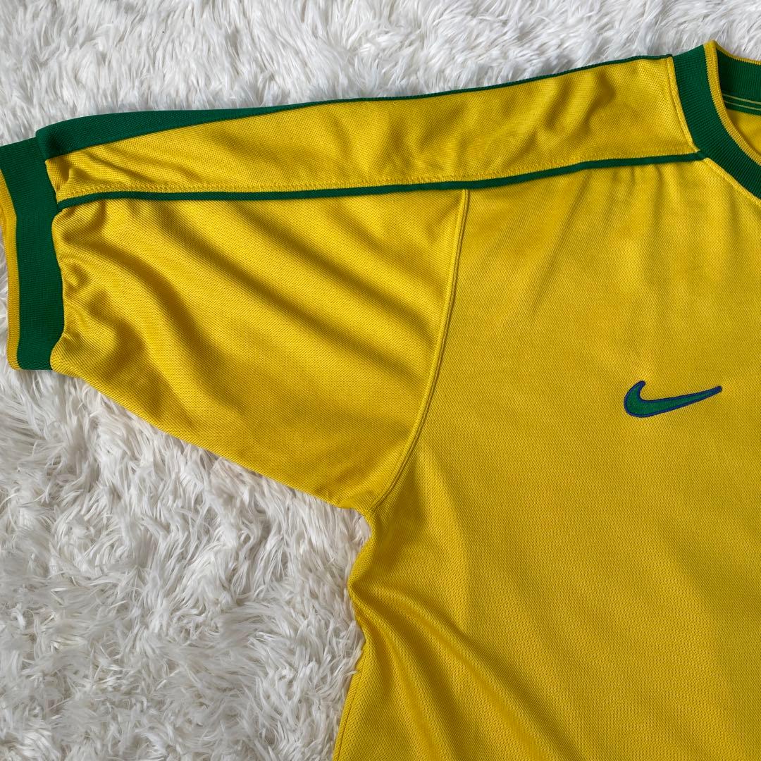 【ナイキ】　ブラジル代表　ロナウド　98フランスW杯　当時物　イギリス製　XL