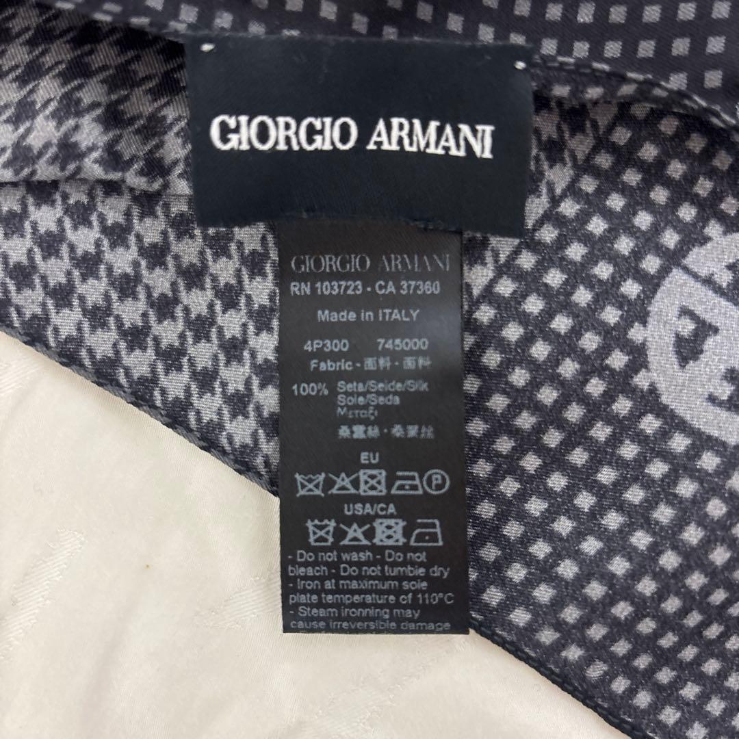 新品未使用GiorgioArmaniジョルジオアルマーニ　シルク100%ストール