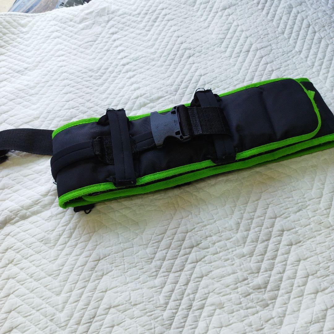 調整可能なサポートベルト ブラック グリーン