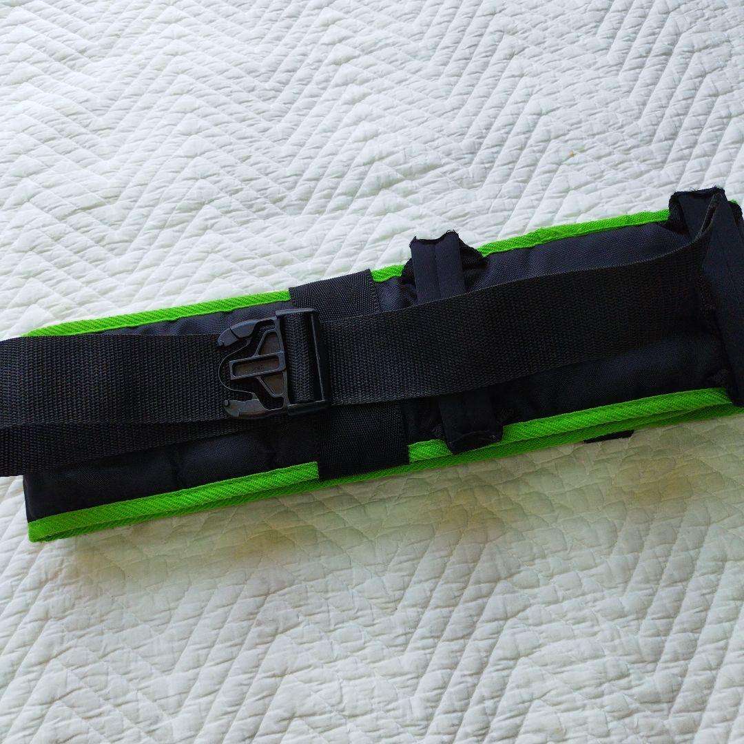 調整可能なサポートベルト ブラック グリーン