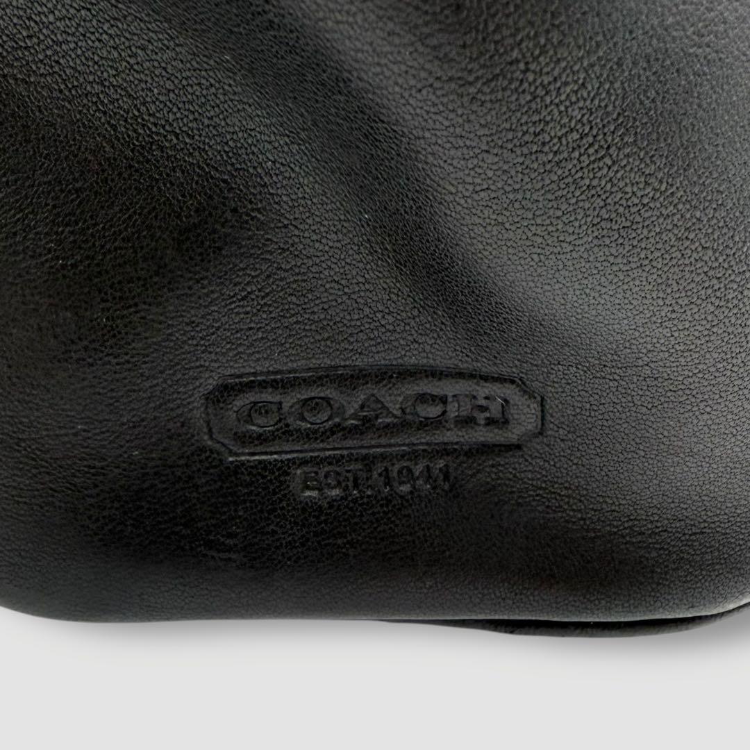 【良品】コーチ　COACH 2way ビジネスバッグ　レザー　ブラック