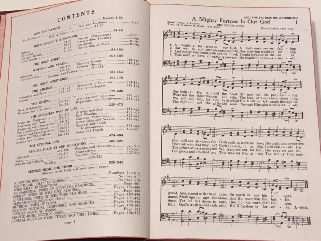 洋書　古書　worship and service hymnal 1958