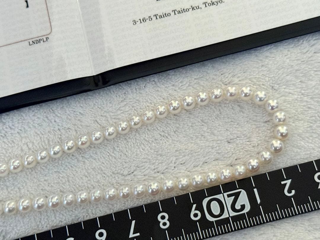 ク*ラ様 高品質アコヤベビーパールネックレス4.5-5mm 最強テリーオーロラロ
