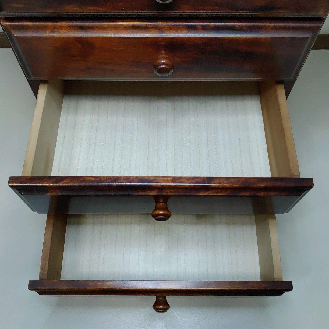 北海道 旭川家具 長谷川家具 hasegawa 民芸 チェスト 5段 送料無料