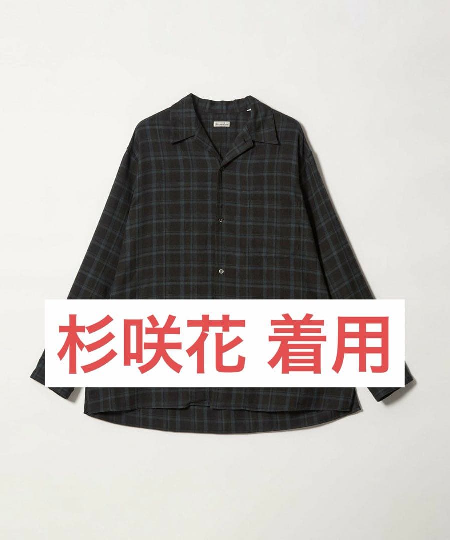 ＜Steven Alan＞ネル マドラスチェック オープンカラー シャツ BOX