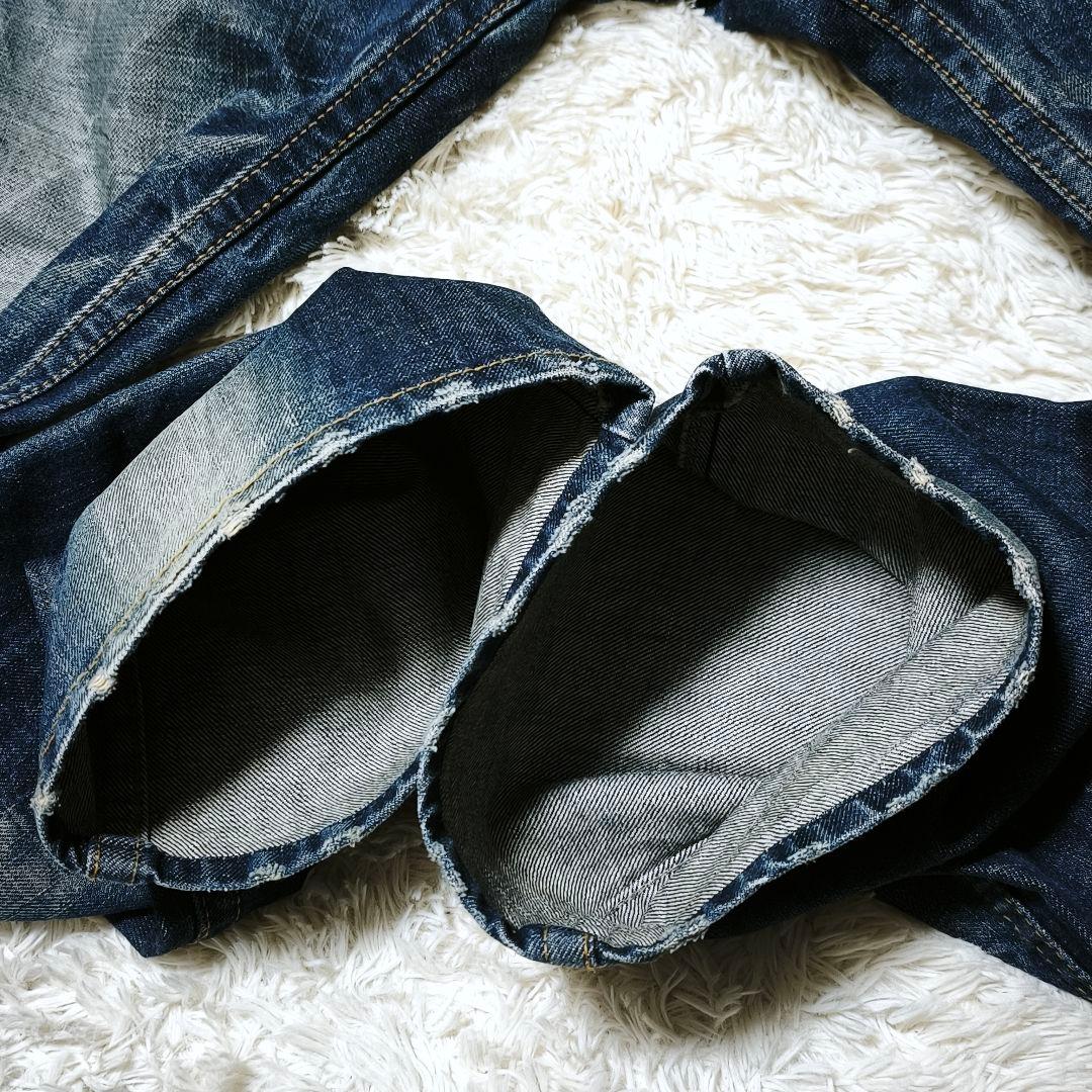 RED PEPPER レッドペッパー 刺繍デニム ブーツカット フレア 羽 翼