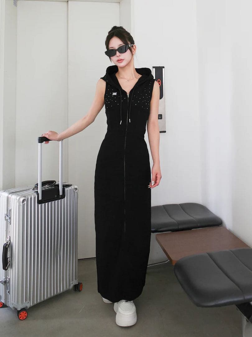 定価以下♡ ダーリッチ Darich ♡シャイニースウェットロングワンピース