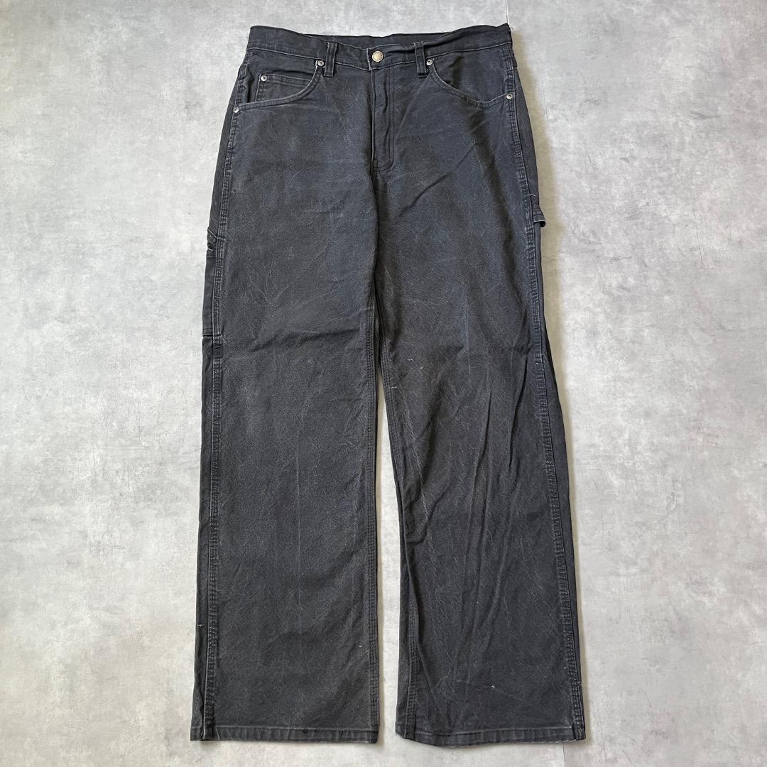 ディッキーズ W33 ダックパンツ ペインター ワーク 古着 黒 17093