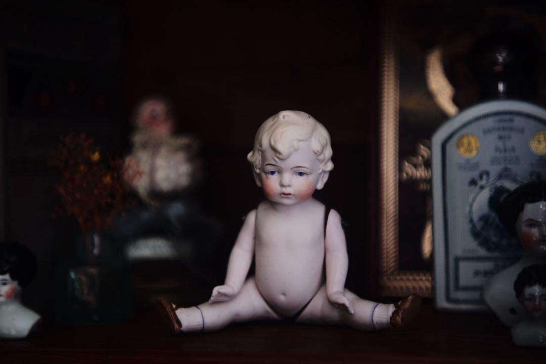 オールビスク ビスクドール ミニョネット アンティーク hertwig