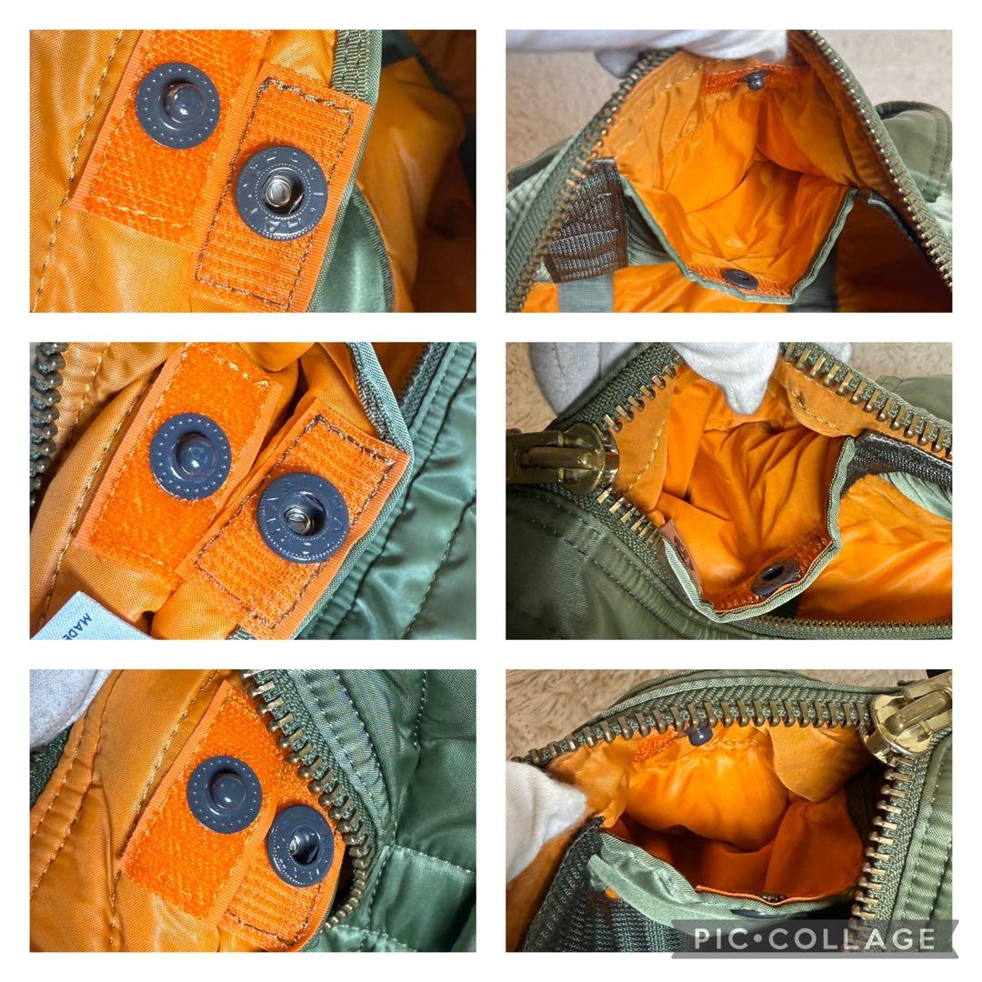 美品　PORTER　ポーター　タンカー　ダッフル　ドラムバッグ　セージグリーン