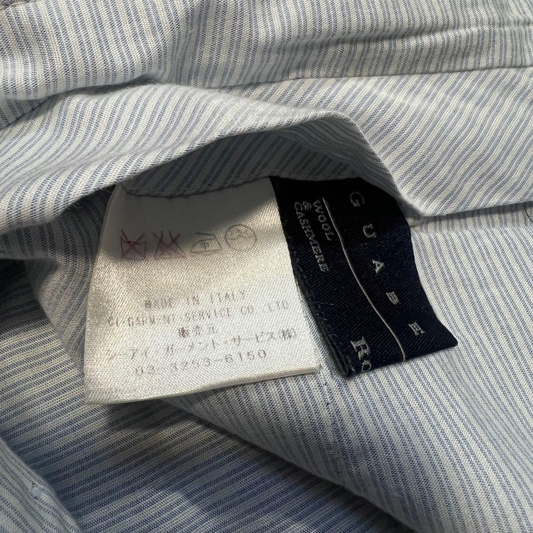 【美品】パルジレリ×グアベロ カシミヤ混フランネル スラックスパンツ グレー46