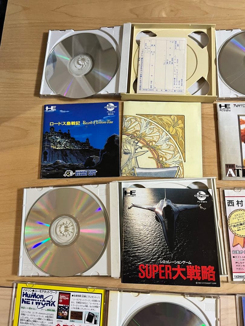 PCエンジン　ソフト　hu card CD-ROM
