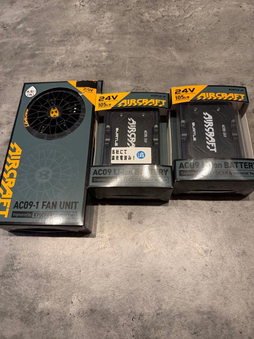 暑さ対策・冷却グッズ AIRCRAFT AC09-1 FAN UNIT 24V