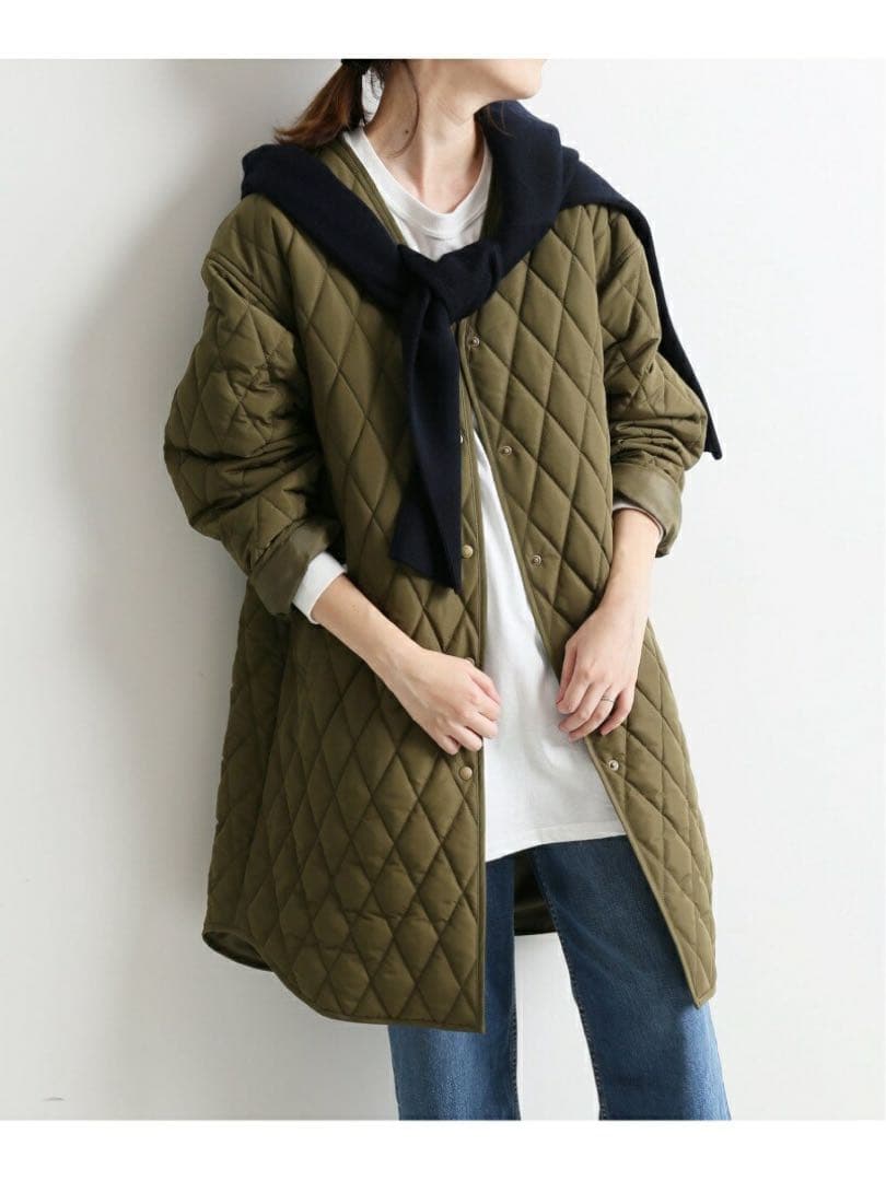 SLOBE IENA RENU キルティングロングブルゾン◆ ¥18,700