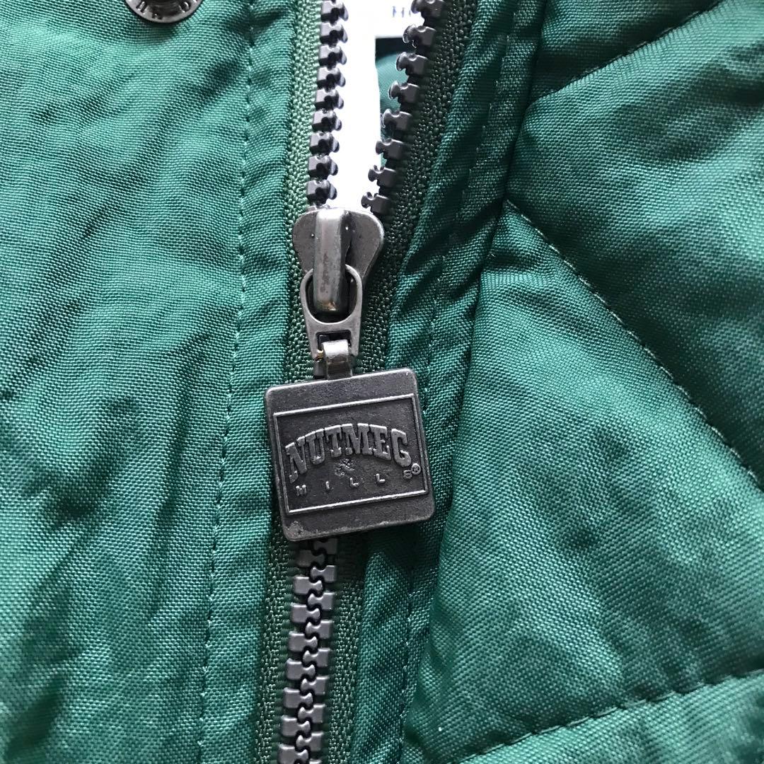 90s NUTMEG NFL グリーンベイパッカーズ ナイロンジャケット 中綿