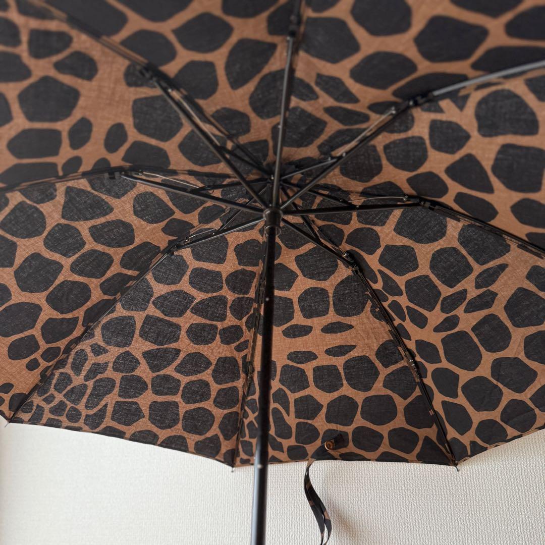 ツタエノヒガサ ウサギノタスキ キリン茶 折りたたみ日傘