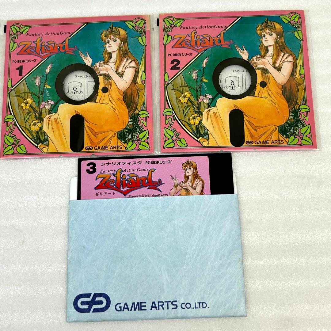 【PC-88SRシリーズ】ゼリアード　フロッピーディスク　レトロゲーム　ジャンク
