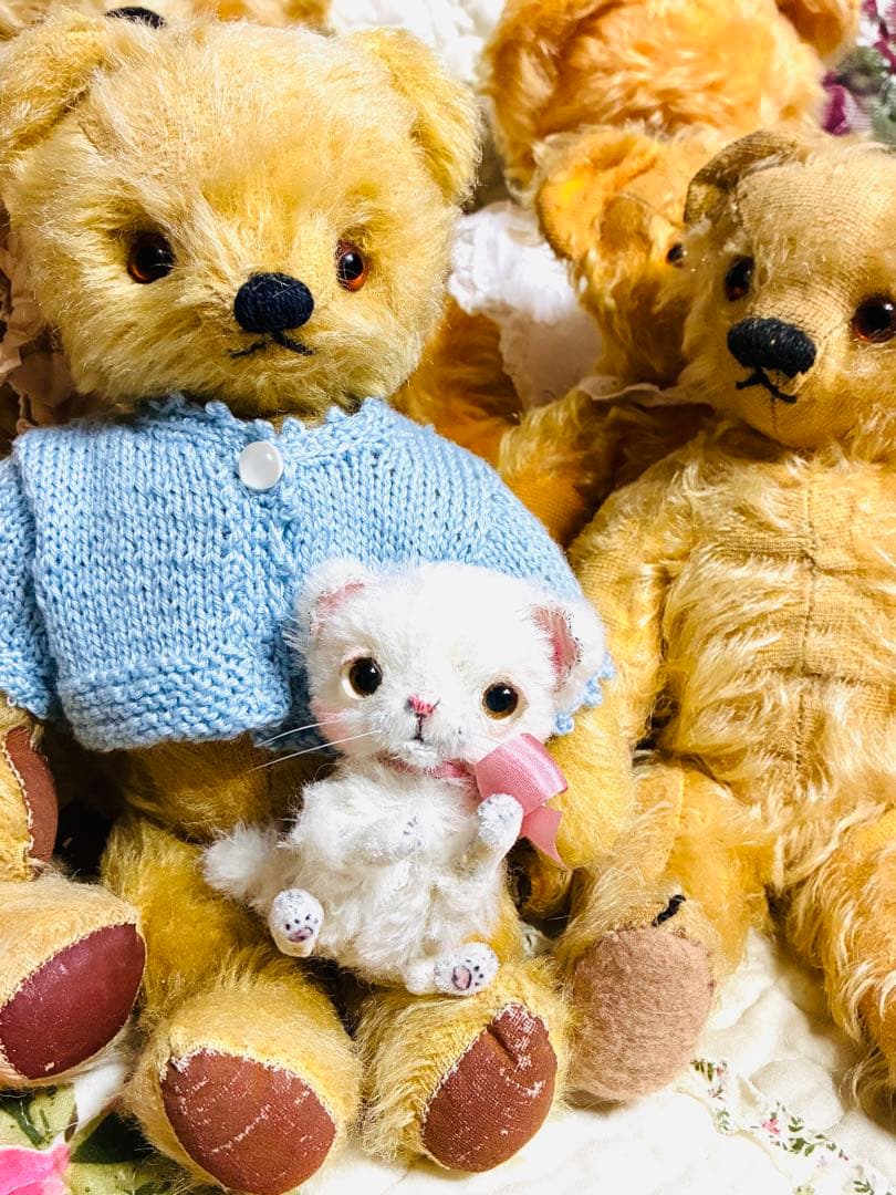 haco deco様 白い子猫 ぬいぐるみ