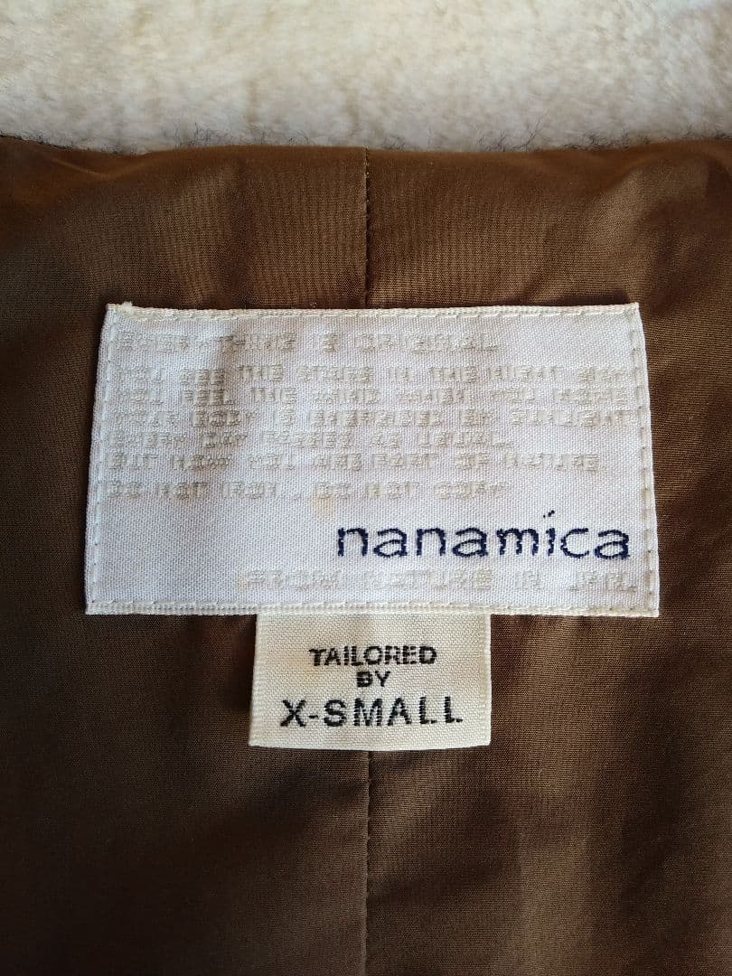 ナナミカ　プリマロフト　ウールベスト　sizeXS　ネイビー　オンオフ着用可