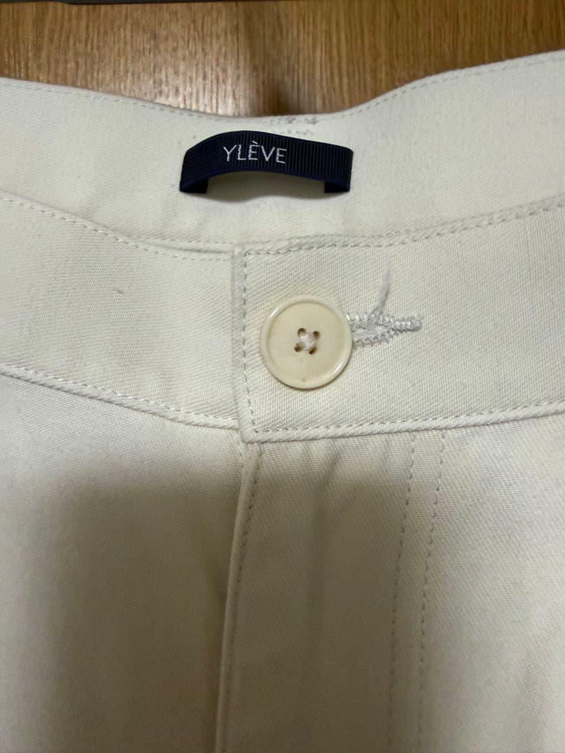 YLEVE ホワイト ペインターパンツ