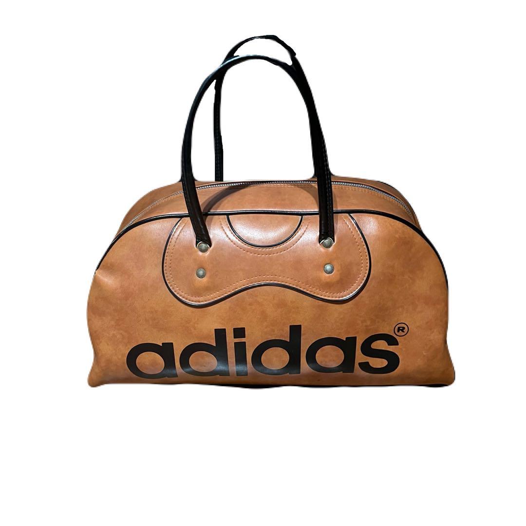 レア　貴重　美品　adidas ボストンバッグ　ボウリング　ヴィンテージ　レザー