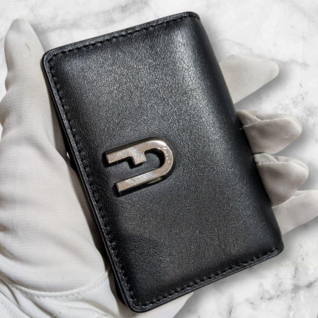 【新品未使用✨️】箱つき FURLA 本革 名刺入れカード入れ ブラックシンプル